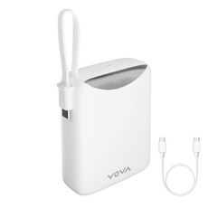 보바 고속충전 일체형 대용량 보조배터리 22.5W 20000mAh, VA-122, 화이트