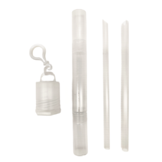 A Plastic Project 透明吸吸管 食品級PP/BPA FREE材質 台灣製造, 1組