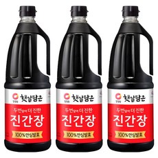 햇살담은 두번달여 더진한 진간장, 1.7L, 3개