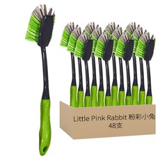 粉彩小兔 B95清潔刷套裝 長約30x7cm 聚丙烯材質 刷洗物品, 混色, 48支