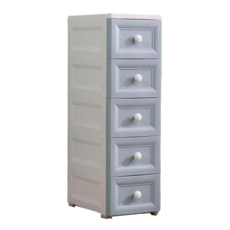 北歐風夾縫收納櫃 優質PP 寬25x長38x高83公分, 靛藍色, 1個