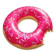 SWIM ABOUT 甜甜圈造型泳圈 L號, 草莓粉, 1個