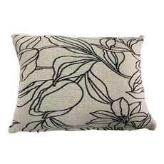 J&N 葉舞彈性腰枕 灰白色 (2入)