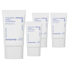 이니스프리 히알루론 수분 선크림 SPF50+ PA++++, 50ml, 4개