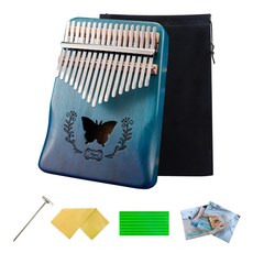 Napua NK3K 蝴蝶斜切設計相思木17音階卡林巴琴, 1個