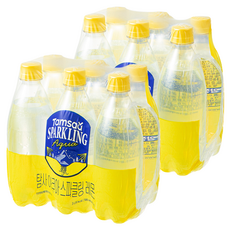 탐사 아쿠아 스파클링 레몬 무라벨, 12개, 500ml