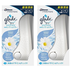 glade 滿庭香 消臭感應噴霧 Refreshing Spring, 18ml, 2盒