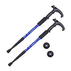 Ignis 輕量T型3節登山杖, 藍色