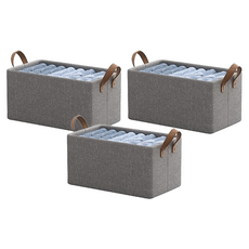 鋼架收納盒 46 x 30 x 20cm 453g, 3個, 灰色