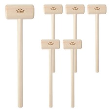 An's House 扁柏木檜木圓形按摩槌, 6個, 單一顏色