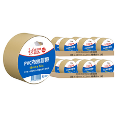 DEER BRAND 鹿頭牌 易手撕PVC布紋膠帶 PVS1N 48mm x 12m 6捲, 橄欖綠, 2組