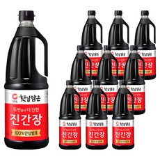 청정원 두번달여 더 진한 진간장, 1.7L, 10개