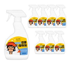 킹콩 반려견 항균 탈취제 베이비파우더향, 1L, 8개