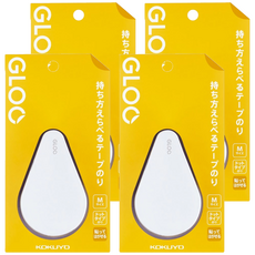 KOKUYO 國譽 GLOO 2way 好黏便利貼重覆黏 M(7mm x 8m), 4個, 單一顏色