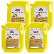 쉐프원 허니머스타드 드레싱, 2kg, 4개