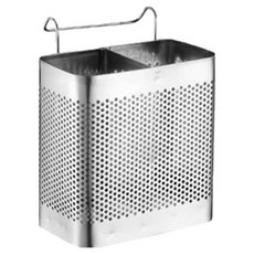 Block Mart 不鏽鋼掛式餐具筒 大型, 不鏽鋼, 1個