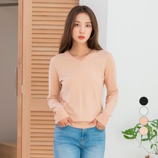 CARET 女款日常V領針織衫