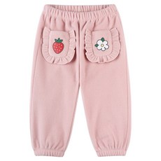 BERRYMAY 女童莓果口袋刷毛長褲