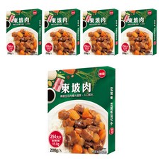聯夏 東坡肉, 精選五花肉慢火細燉，入口即化, 200g, 5盒