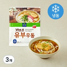 면사랑 가쓰오 유부 우동 1인분 (냉동), 283g, 3개