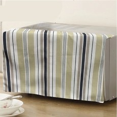 J&N 夏姿 條紋防磁波微波爐罩 2個 聚酯纖維, 49 x 33cm, 藍色