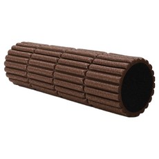 QMAT MiNi按摩滾筒 小竹竿 EVA乙烯醋酸乙烯酯材質 約200g, 6 x 20cm, 咖啡色, 1個