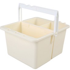 開放空間分離式美術畫筆清洗桶, 象牙白