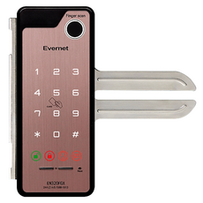 EVERNET 玻璃門集成支架指紋識別門鎖, EN320FGX