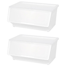 livinbox 家用整理箱 MHB-46 46L, 白色, 2個