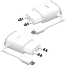 Yoichi C 型 2.1A 有線充電器電纜集成 1.2m 白色, 單品, 2件