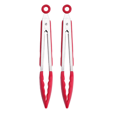 矽膠耐熱料理夾/矽膠夾 26cm, 顏色隨機, 2支