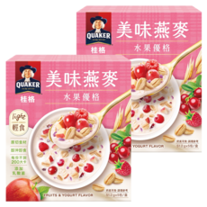 QUAKER 桂格 美味燕麥 水果優格 5包, 256g, 2盒