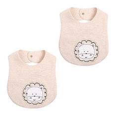 BEBENIZ 動物按釦圍兜 2入