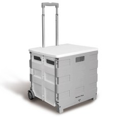 마켓플랜 접이식 폴딩카트 L, 그레이, 1개