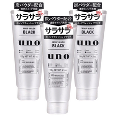 uno 新炭洗顏乳, 130g, 3條