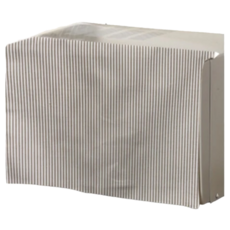 J&N 精緻條紋印花防磁波微波爐罩 2個, 49 x 33cm, 米色