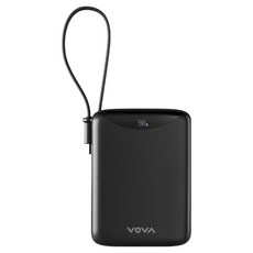 보바 고속충전 일체형 대용량 보조배터리 22.5W 20000mAh, VA-122, 블랙