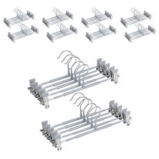 Market Plan 防滑塗層夾式褲架, 灰色, 50個
