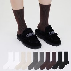 두발로 여성용 럭셔리 골지 장목 양말 10켤레