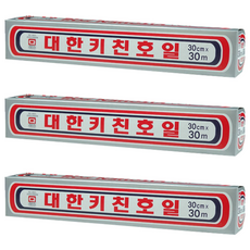 DaiHanWellbeingAluminiumFoilDish 廚房用鋁箔紙 30cm x 30m, 3個