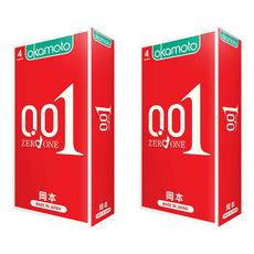 okamoto 岡本 衛生套 001 ZERO ONE 52mm, 4個, 2盒