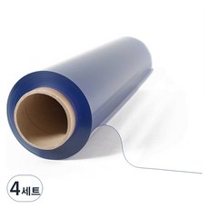 PVC軟質透明膜 書套 厚度 0.2mm 3入, 914mm x 1m, 4套