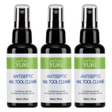 Yuki 防腐美甲工具清潔劑, 60ml, 3個