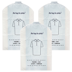 生活特工 衣物防塵套 60*90cm, 3入, 1包