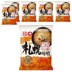 藤原製麵 二夜干拉麵 札幌味噌 114g, 6包