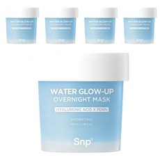 Snp 水潤保濕晚安面膜, 5個, 100ml