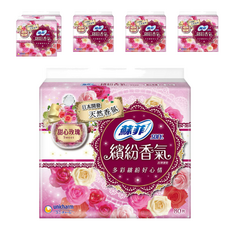 SOFY 蘇菲 繽紛香氣超薄護墊 甜心玫瑰, 14cm, 80片, 6包