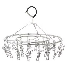 SHCJ 生活采家 304不鏽鋼室外30夾曬衣架 直徑34cm 台灣製 重量696g, 銀色