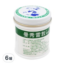 MENTHOLATUM 曼秀雷敦 軟膏, 6罐, 75g
