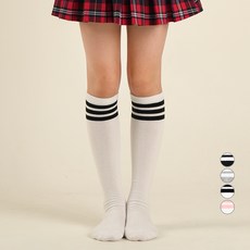 NO DESIGN 學生用三線及膝襪3雙組